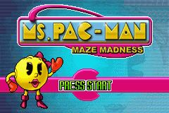 Ms. Pac-Man - Maze Madness Title Screen